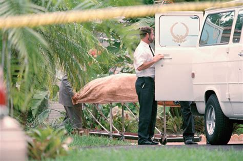 photo of gianni versace ambulance